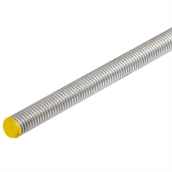 Gewindestange DIN 976-1 A (ex DIN 975) Stahl 8.8 verzinkt M10 x 1,5 x 2000mm rechtssteigend Farbmarkierung gelb, Produktphoto