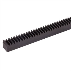 Zahnstange aus POM schwarz Modul 2,5 Zahnbreite 25mm Gesamthöhe 25mm Länge 250mm , Produktphoto