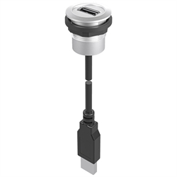 Einbaubuchse USB 2.0, Buchse A / Stecker A (60 cm) , Produktphoto