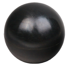Kugelknopf ähnlich DIN 319 aus Gummi NBR ø25mm mit verzinkter Stahlgewindebuchse M8, Produktphoto