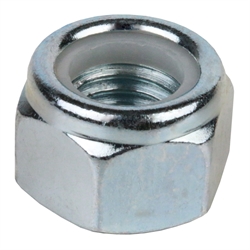 Sechskantmutter DIN 982 (ähnlich DIN EN ISO 7040) mit Klemmteil aus Polyamid M16 Stahl verzinkt Festigkeit 10, Produktphoto