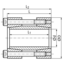 Spannsätze (Wellenkupplung) ST-K Bohrung 15 bis 100mm, Technische Zeichnung